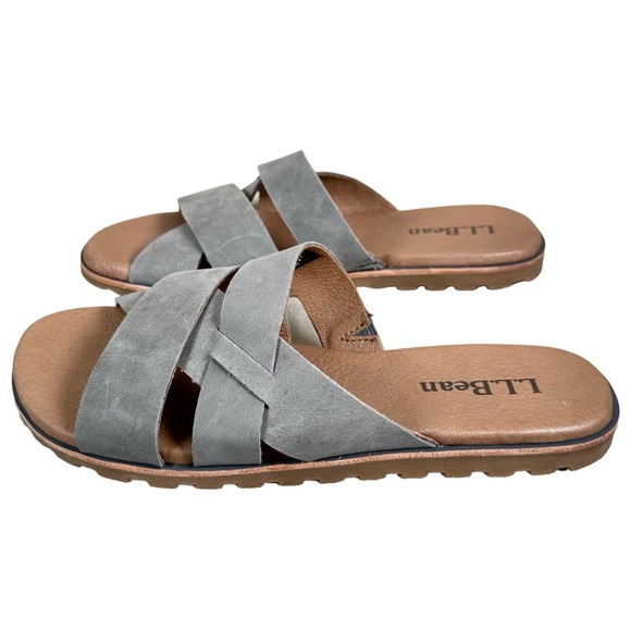 L.L. BEAN Lakewashed Nubuck Slide Sandals - Picture 3 of 9